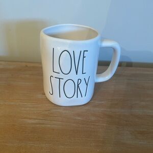 Rae Dunn love story Belle mug